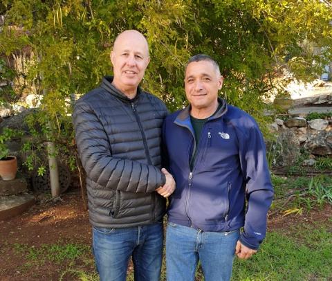 מנכ"ל הארגון ירון בלחסן ושר החקלאות צחי הנגבי